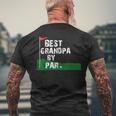 Best Grandpa By Par Fathers Day Men's Back Print T-shirt Gifts for Old Men