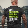 Best Romanian Mioritic Shepherd Dog Uncle Ever Men's T-shirt Back Print Gifts for Old Men