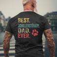 Best Schillerstövare Dad Ever Vintage Father Dog Lover Men's T-shirt Back Print Gifts for Old Men