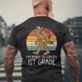 Bigfoot Sasquatch Ready To Crush 1St Grade First Day School Mens Back Print T-shirt Gifts for Old Men