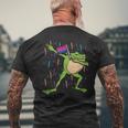 Bisexual Flag Frog Dab Lgbt Bi Pride Stuff Animal Mens Back Print T-shirt Gifts for Old Men