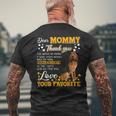 Bloodhound Dear Mommy Thank You For Being My Mommy Mens Back Print T-shirt Gifts for Old Men