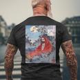 Bodhidharma - Daruma Shaolin Kung Fu Chan Buddhism Buddhist Mens Back Print T-shirt Gifts for Old Men