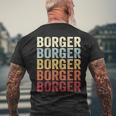 Borger Texas Borger Tx Retro Vintage Text Men's T-shirt Back Print Gifts for Old Men