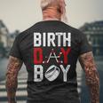 Boy Birthday Party Decorations Hockey Winter Sports Fans Men's T-shirt Back Print Gifts for Old Men