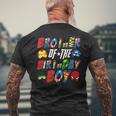 Brother Of The Superhero Birthday Boy Super Hero Family Mens Back Print T-shirt Gifts for Old Men