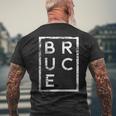 Bruce Minimalism Men's T-shirt Back Print Gifts for Old Men