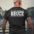Bruce Personal Name Funny Bruce Mens Back Print T-shirt Gifts for Old Men