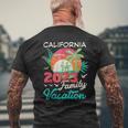 California 2023 Family Vacation Matching Fun Beach Summer Family Vacation Funny Designs Funny Gifts Mens Back Print T-shirt Gifts for Old Men