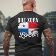 Camiseta Panama Panamanian Flag Dna Panameño Que Xopa Mens Back Print T-shirt Gifts for Old Men