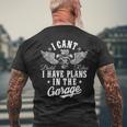 I Cant I Have Plans In The Garage Fathers Day Car Mechanics Men's T-shirt Back Print Gifts for Old Men