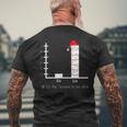 Carol Bar Graph Music Lovers Ugly Christmas Sweater Men's T-shirt Back Print Gifts for Old Men