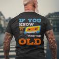 Cassette Tape Radio 70S 80S 90S Music Lover Men's Back Print T-shirt Gifts for Old Men