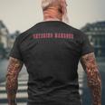 Catering Manager Men's T-shirt Back Print Gifts for Old Men