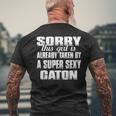 Caton Name Gift This Girl Is Already Taken By A Super Sexy Caton Mens Back Print T-shirt Gifts for Old Men