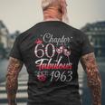 Chapter 60 Fabulous Since 1963 60Th Birthday Queen Men's T-shirt Back Print Gifts for Old Men