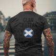 Chattan Clan Scottish Family Name Scotland Heraldry Men's T-shirt Back Print Gifts for Old Men