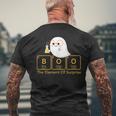Chemistry Boo The Element Of Surprise Cute Chemist Halloween Men's T-shirt Back Print Gifts for Old Men