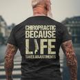 Chiropractor Physiotherapy Assistant Chiropractic Life Men's T-shirt Back Print Gifts for Old Men