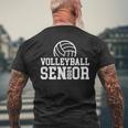 Class Of 2024 Graduation Volleyball Senior 2024 Men's T-shirt Back Print Gifts for Old Men