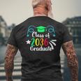 Class Of 2036 Grow With Me First Day Kindergarten Graduation Men's T-shirt Back Print Gifts for Old Men