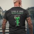 Class Of 2023 Graduation Alien Graduate Funny Grad Sci Fi Mens Back Print T-shirt Gifts for Old Men