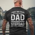 Cool Stepdad For Dad Father Stepfather Step Dad Bonus Family Mens Back Print T-shirt Gifts for Old Men