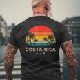 Costa Rica Sunset Mens Back Print T-shirt Gifts for Old Men