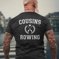 Cousins Rowing 2023 Mens Back Print T-shirt Gifts for Old Men