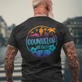 Cruise Summer Last Day Of School Counselor Off Duty Men's Back Print T-shirt Gifts for Old Men