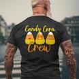 Cute Candy Corn Crew Halloween Trick Or Treat Costume Men's T-shirt Back Print Gifts for Old Men