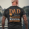 Dad Cant Fix Stupid But He Can Fix What Stupid Does Men's Back Print T-shirt Gifts for Old Men