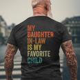 My Daughter In Law Is My Favorite Child Father In Law Day Men's Back Print T-shirt Gifts for Old Men