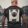 Dear Dad I Can Explain I Siamese Cat Dad I Siamese Cat Men's Back Print T-shirt Gifts for Old Men