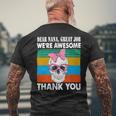 Dear Nana Great Job Were Awesome Thank You Grandma Mens Back Print T-shirt Gifts for Old Men
