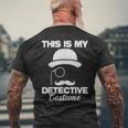 This Is My Detective Costume True Crime Lover Investigator Men's T-shirt Back Print Gifts for Old Men