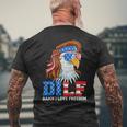 Dilf Damn I Love Freedom Eagle Funny Patriotic 4Th Of July Patriotic Funny Gifts Mens Back Print T-shirt Gifts for Old Men