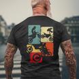 Dirt Bike Rider Motocross Enduro Dirt Biking Mens Back Print T-shirt Gifts for Old Men