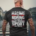 Dirt Track Racing Race Racing Funny Gifts Mens Back Print T-shirt Gifts for Old Men