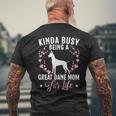 Dog Breeder Dog Owner Great Dane Mom Mens Back Print T-shirt Gifts for Old Men