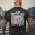 Dog Maltese Cool Maltese Mom For Women Girls Dog Groomer Dog Lover Owner 3 Mens Back Print T-shirt Gifts for Old Men