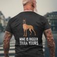 Dog Owner Mine Is Bigger Than Yours Funny Great Dane Mens Back Print T-shirt Gifts for Old Men