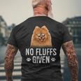 Dog Pomeranian No Fluffs Given Pomeranian 2 Mens Back Print T-shirt Gifts for Old Men