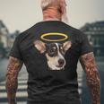 Dog Rat Terrier Holy Dog Rat Terrier Mens Back Print T-shirt Gifts for Old Men