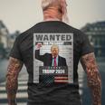 Donald Trump 2024 Wanted For President -The Return Men's T-shirt Back Print Gifts for Old Men