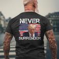Donald Trump Shot Never Surrender 20024 Men's T-shirt Back Print Gifts for Old Men