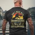 Dont Mess With Grandpasaurus Youll Get Jurasskicked Vintage Men's Back Print T-shirt Gifts for Old Men Dont Mess With Grandpasaurus Youll Get Jurasskicked Vintage Men's Back Print T-shirt Gifts for Old Men