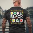 Dope Black Dad Junenth Melanin African Black History Mens Back Print T-shirt Gifts for Old Men
