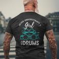 Drummer Girls Gift Never Underestimate A Girl With Drums Mens Back Print T-shirt Gifts for Old Men Drummer Girls Gift Never Underestimate A Girl With Drums Mens Back Print T-shirt Gifts for Old Men