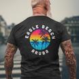 Eagle Beach Aruba Vacation Souvenir Sunset Beach Mens Back Print T-shirt Gifts for Old Men